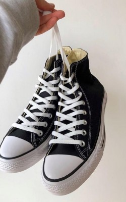 Converse All Star Siyah Uzun